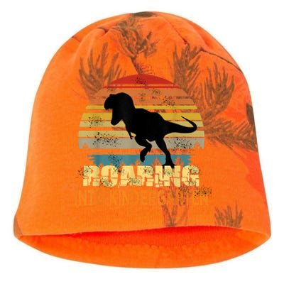 Roaring Into Kindergarten Dinosaur 1st Day Back To School Kati - Camo Knit Beanie