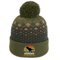 Roaring Into Kindergarten Dinosaur 1st Day Back To School The Baniff Cuffed Pom Beanie