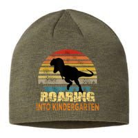 Roaring Into Kindergarten Dinosaur 1st Day Back To School Sustainable Beanie