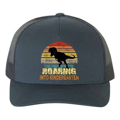 Roaring Into Kindergarten Dinosaur 1st Day Back To School Yupoong Adult 5-Panel Trucker Hat