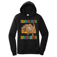 Roaring Into Kindergarten Dinosaur Back To School Boy Girl Women's Pullover Hoodie