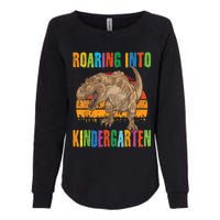 Roaring Into Kindergarten Dinosaur Back To School Boy Girl Womens California Wash Sweatshirt