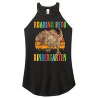 Roaring Into Kindergarten Dinosaur Back To School Boy Girl Women's Perfect Tri Rocker Tank