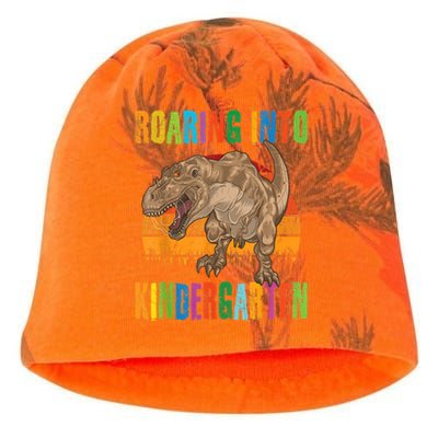 Roaring Into Kindergarten Dinosaur Back To School Boy Girl Kati - Camo Knit Beanie