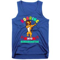 Roaring Into Kindergarten First Day Of School Kindergarten Cool Gift Tank Top