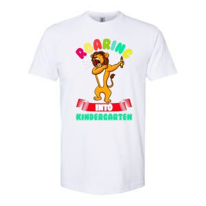 Roaring Into Kindergarten First Day Of School Kindergarten Cool Gift Softstyle CVC T-Shirt