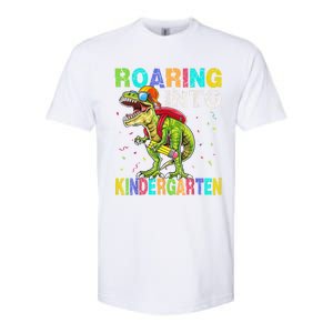 Roaring Into Kindergarten Dinosaur T Rex Back To School Boy Softstyle CVC T-Shirt