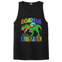 Roaring Into Kindergarten Dinosaur T Rex Back To School Boy PosiCharge Competitor Tank