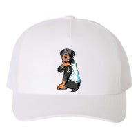 Rottweiler I Love Mom Tattoo Yupoong Adult 5-Panel Trucker Hat