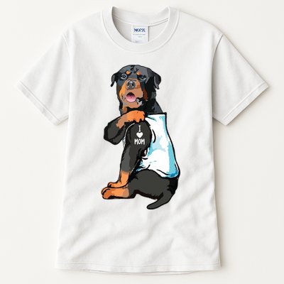 Rottweiler I Love Mom Tattoo Tall T-Shirt