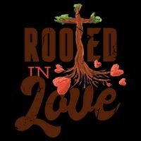 Rooted In Love Jesus Cross Zip Tote Bag