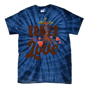 Rooted In Love Jesus Cross Tie-Dye T-Shirt