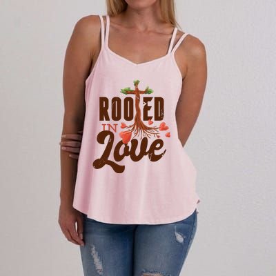 Rooted In Love Jesus Cross Women's Strappy Tank