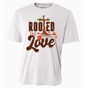 Rooted In Love Jesus Cross Cooling Performance Crew T-Shirt