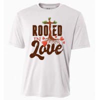 Rooted In Love Jesus Cross Cooling Performance Crew T-Shirt