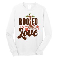 Rooted In Love Jesus Cross Long Sleeve Shirt