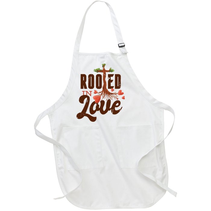 Rooted In Love Jesus Cross Full-Length Apron With Pockets