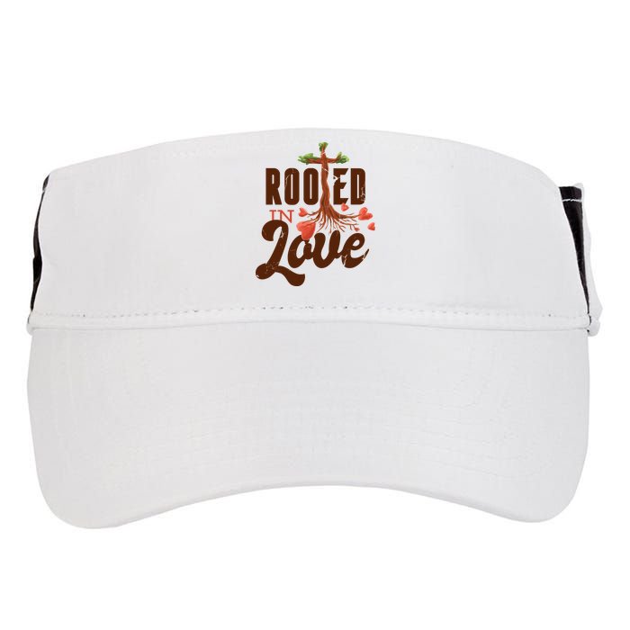Rooted In Love Jesus Cross Adult Drive Performance Visor
