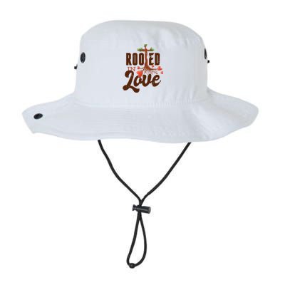 Rooted In Love Jesus Cross Legacy Cool Fit Booney Bucket Hat