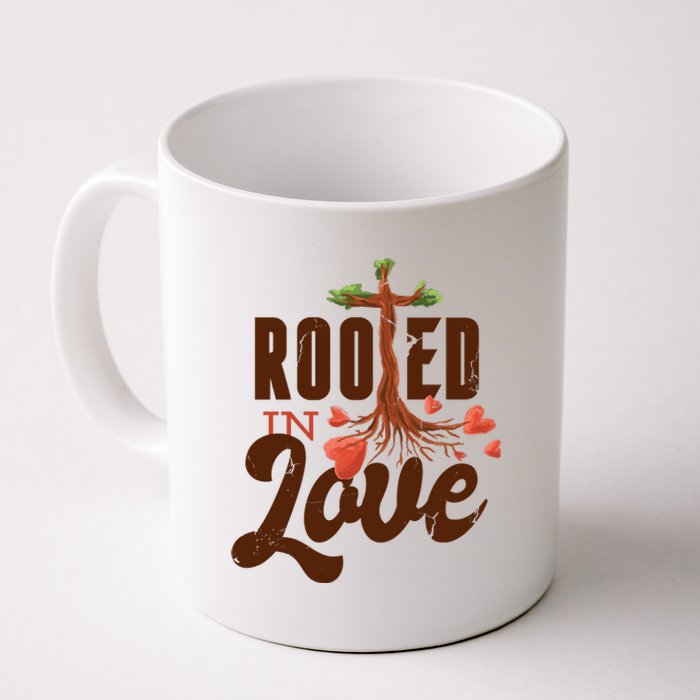 Rooted In Love Jesus Cross Coffee Mug