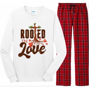 Rooted In Love Jesus Cross Long Sleeve Pajama Set