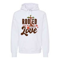 Rooted In Love Jesus Cross Premium Hoodie