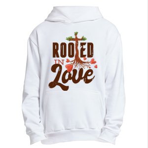 Rooted In Love Jesus Cross Urban Pullover Hoodie