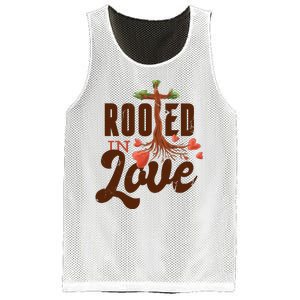 Rooted In Love Jesus Cross Mesh Reversible Basketball Jersey Tank