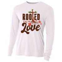 Rooted In Love Jesus Cross Cooling Performance Long Sleeve Crew