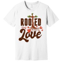 Rooted In Love Jesus Cross Premium T-Shirt