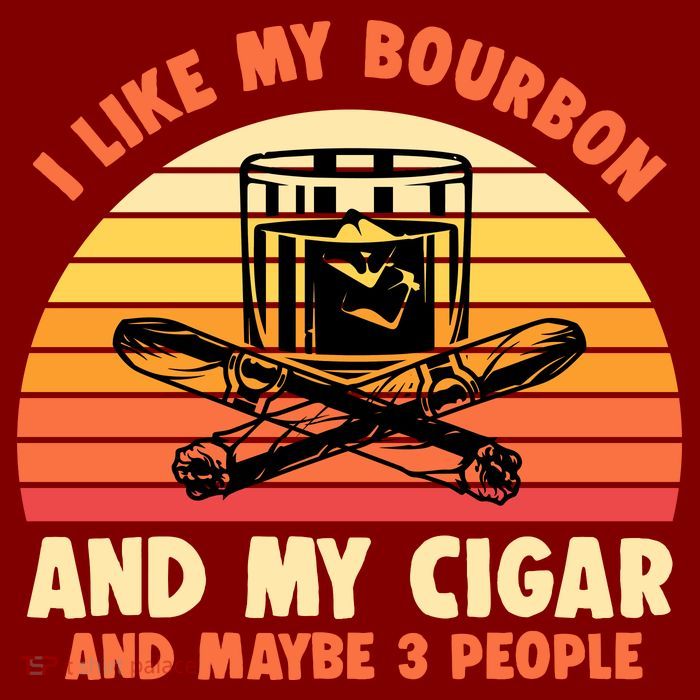 Retro I Like My Bourbon And My Cigar And Maybe Three People Funny Quote Visor