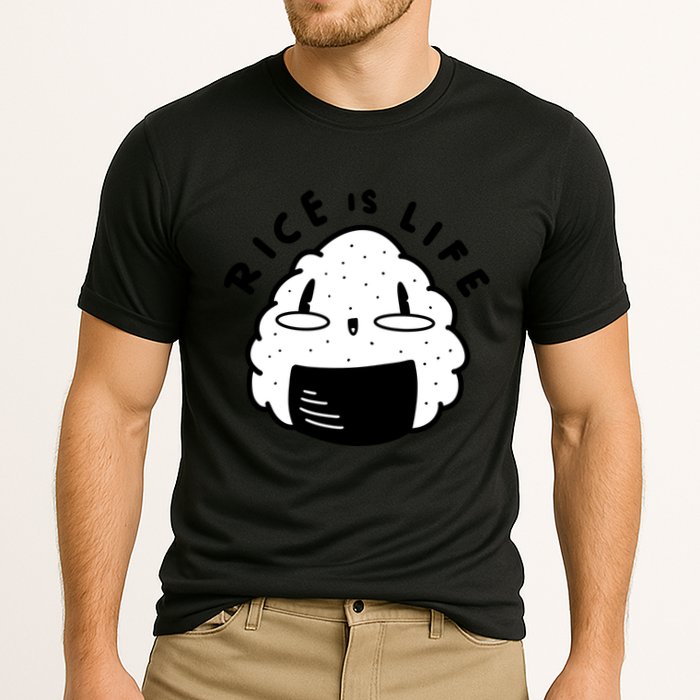 Rice Is Life Cute Sushi Cooling Performance Crew T-Shirt