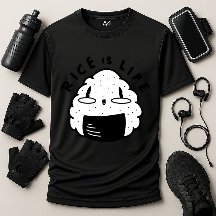 Rice Is Life Cute Sushi Cooling Performance Crew T-Shirt