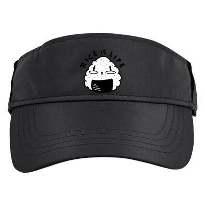 Rice Is Life Cute Sushi Adult Drive Performance Visor