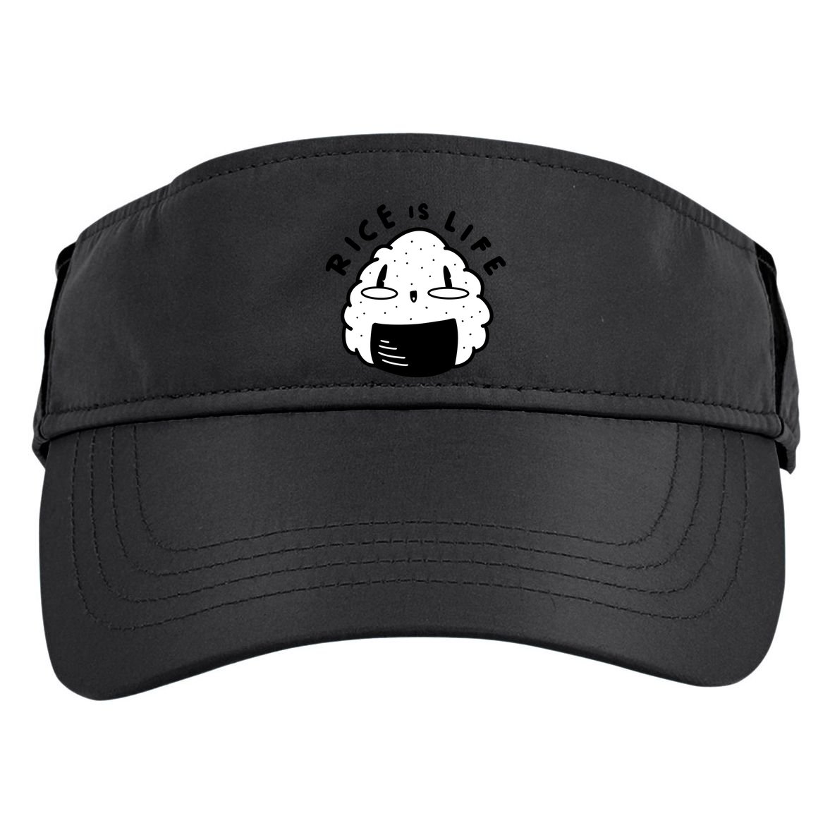 Rice Is Life Cute Sushi Adult Drive Performance Visor