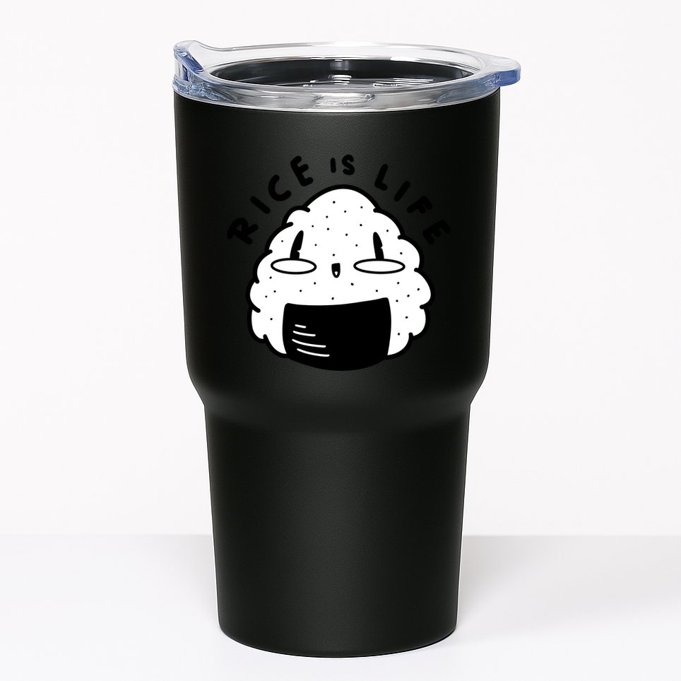 Rice Is Life Cute Sushi Tumbler