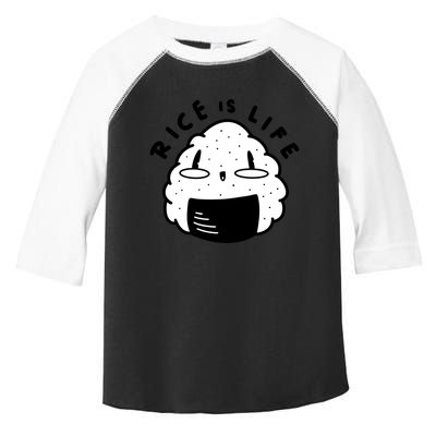 Rice Is Life Cute Sushi Toddler Fine Jersey T-Shirt