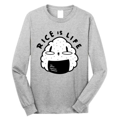 Rice Is Life Cute Sushi Long Sleeve Shirt