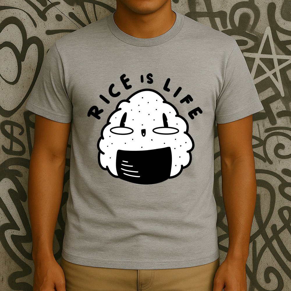 Rice Is Life Cute Sushi T-Shirt