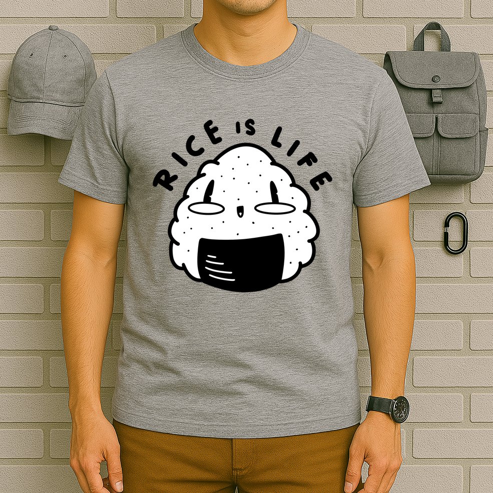 Rice Is Life Cute Sushi T-Shirt