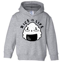 Rice Is Life Cute Sushi Toddler Hoodie