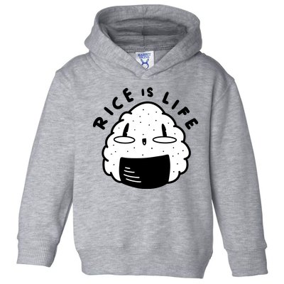 Rice Is Life Cute Sushi Toddler Hoodie