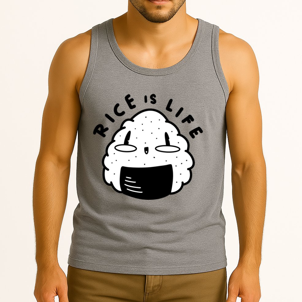 Rice Is Life Cute Sushi Tank Top