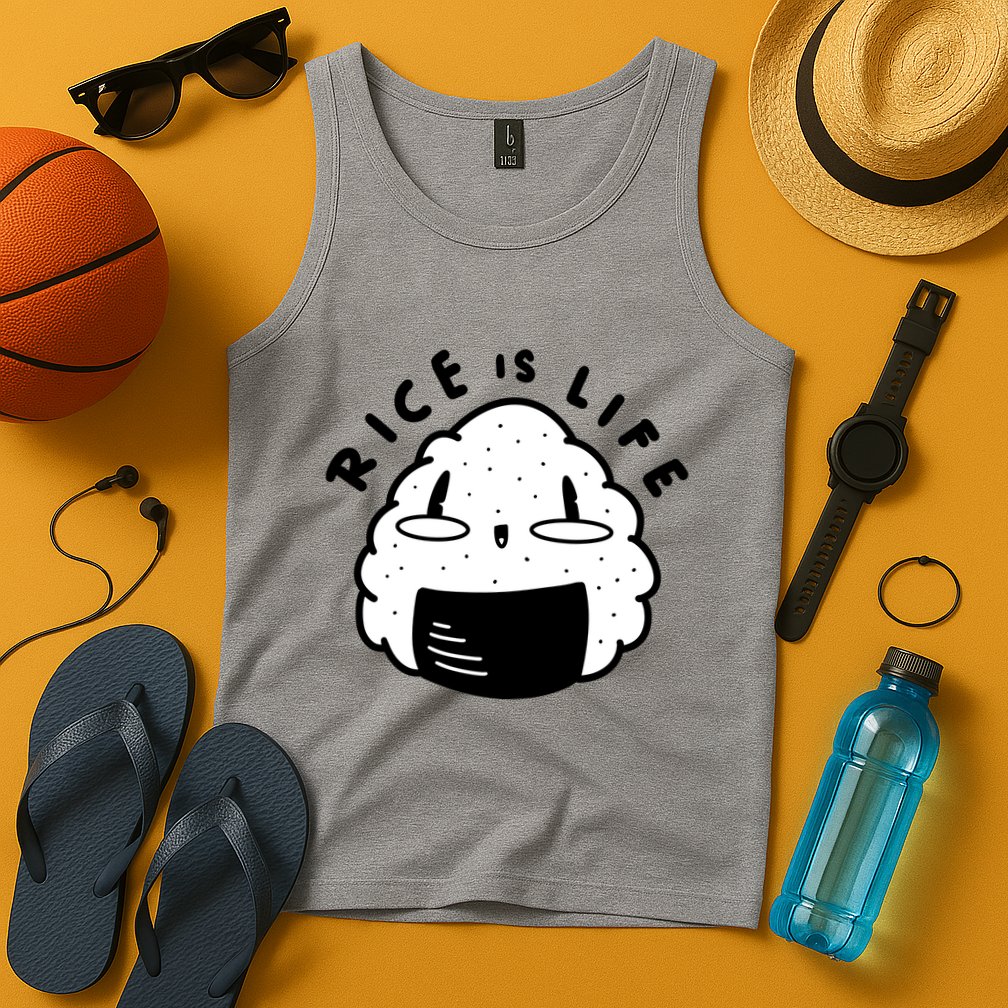 Rice Is Life Cute Sushi Tank Top
