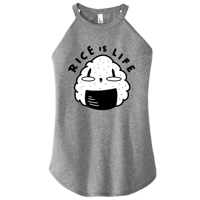 Rice Is Life Cute Sushi Women's Perfect Tri Rocker Tank
