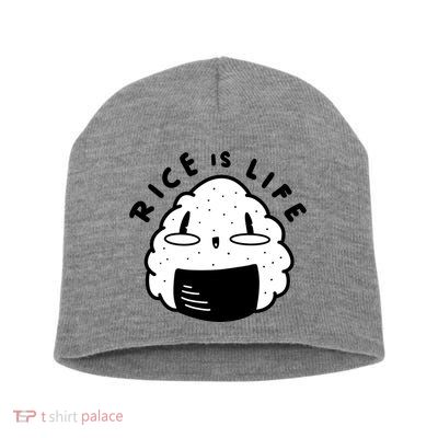 Rice Is Life Cute Sushi Short Acrylic Beanie