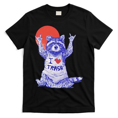 Raccoon I Love Trash Vintage Japanese T-Shirt