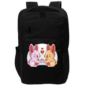 Rabbits In Love Cute Impact Tech Backpack