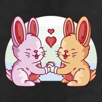 Rabbits In Love Cute Adult Drive Performance Visor