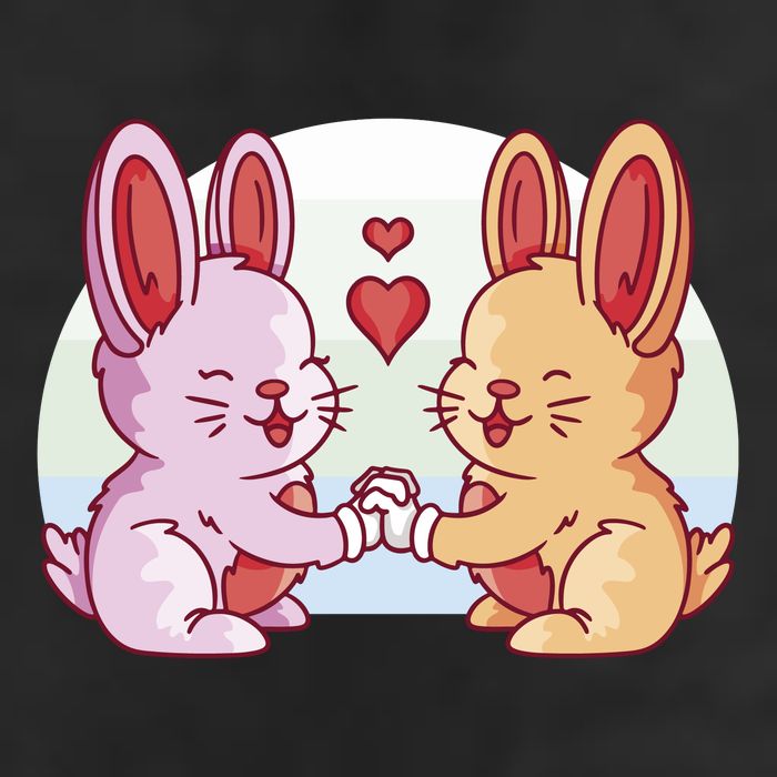 Rabbits In Love Cute Adult Drive Performance Visor